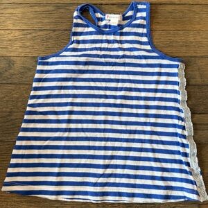 Crew Cuts, Blue And White Tank Top